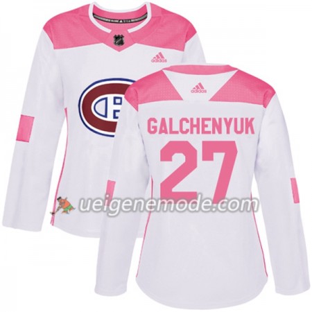 Dame Eishockey Montreal Canadiens Trikot Alex Galchenyuk 27 Adidas 2017-2018 Weiß Pink Fashion Authentic